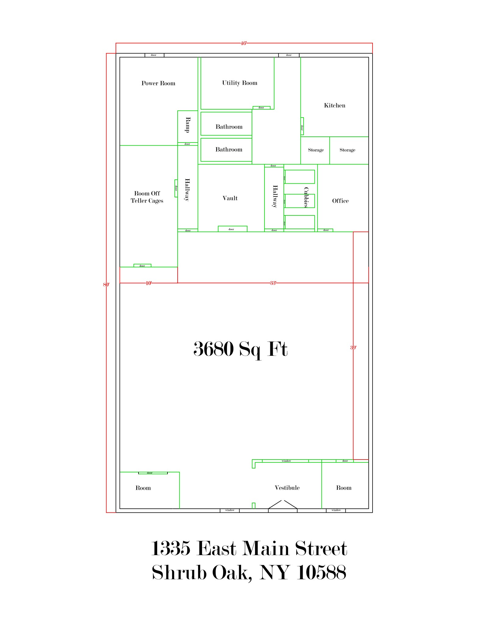 1366 E Main St, Shrub Oak, NY à louer Plan de site– Image 1 sur 15