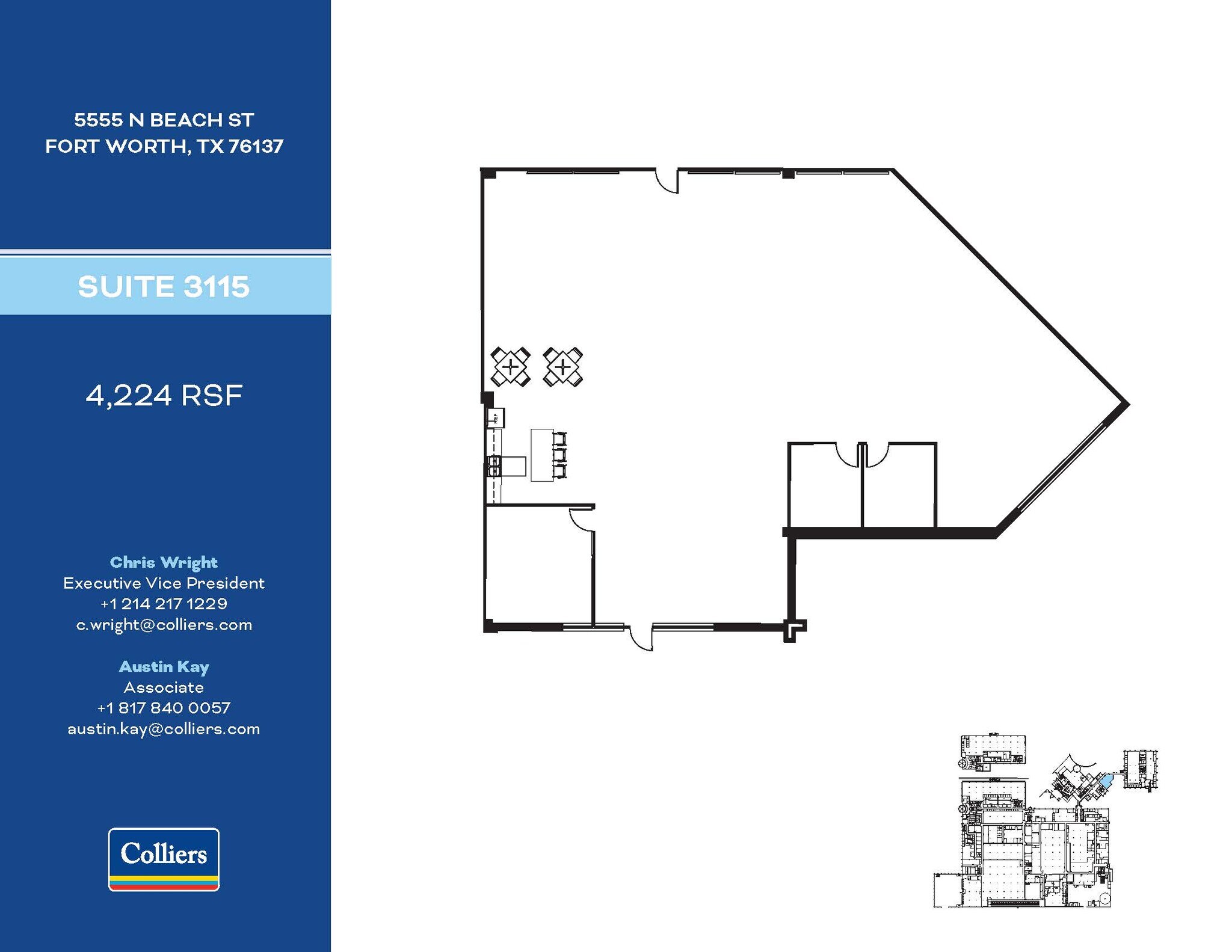 5555 N Beach St, Fort Worth, TX à louer Plan d’étage– Image 1 sur 1