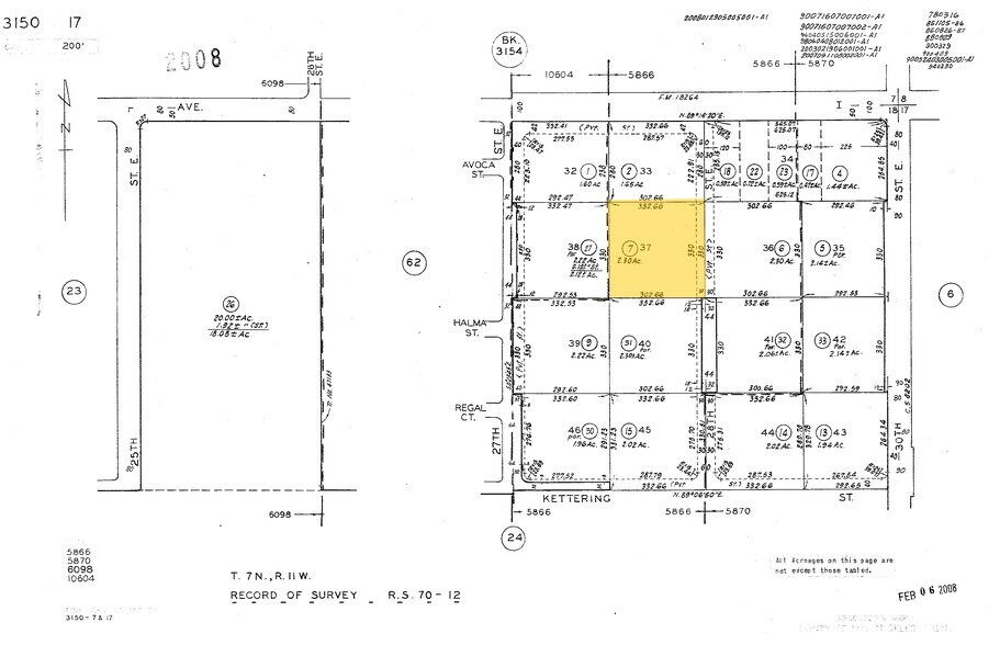45131 28th St E, Lancaster, CA à vendre - Plan cadastral – Image 2 sur 12