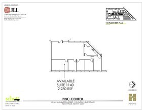101-115 W Washington St, Indianapolis, IN à louer Plan d’étage– Image 1 sur 1