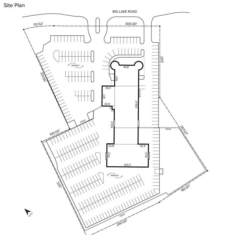 8105 Big Lake Rd, Clarkston, MI à louer Plan de site– Image 1 sur 2