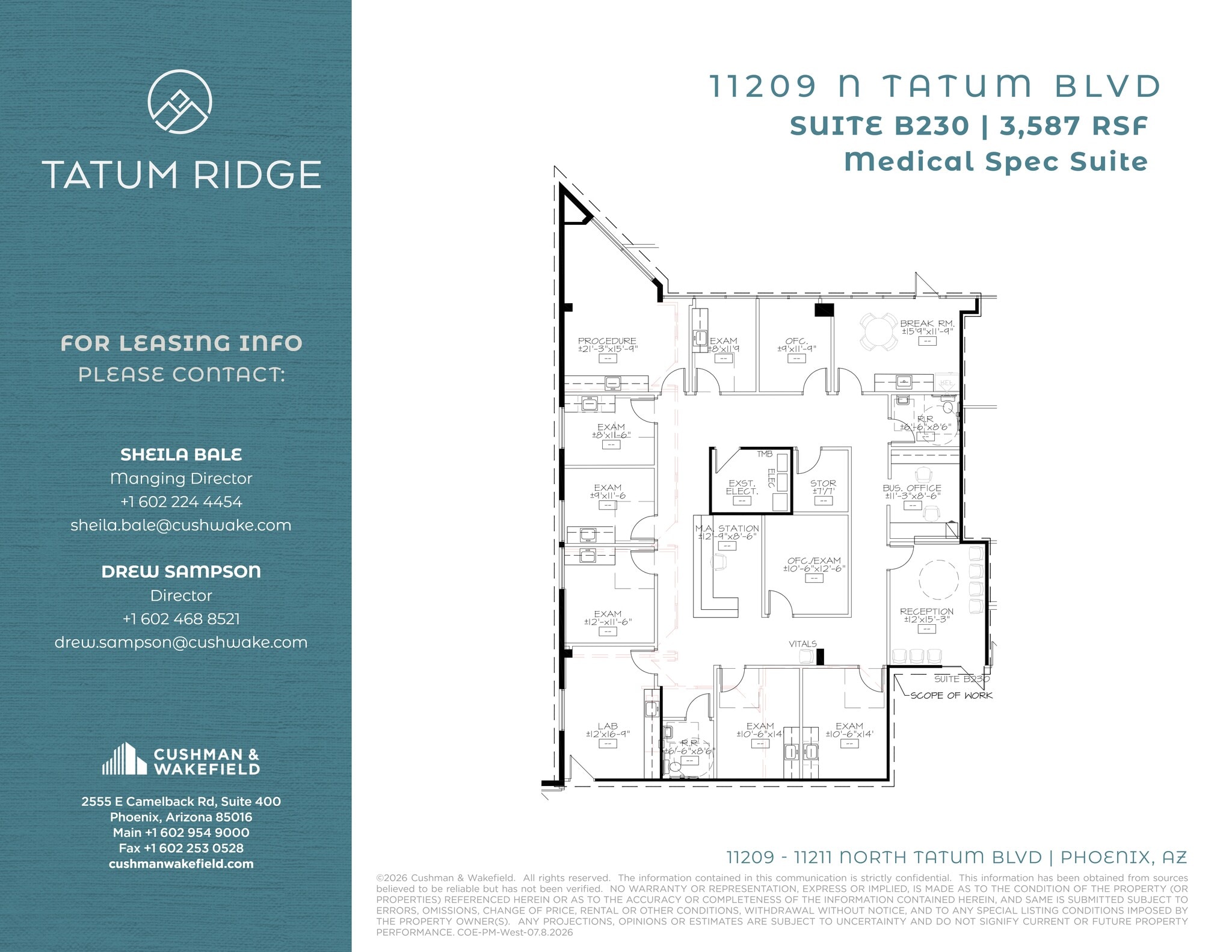11209 N Tatum Blvd, Phoenix, AZ à louer Plan de site– Image 1 sur 1