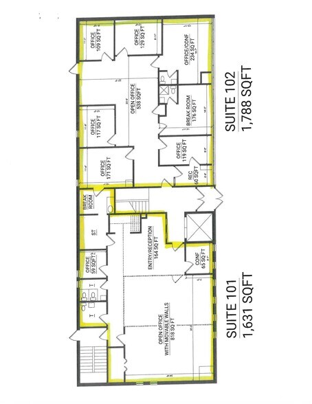 103 Yost Blvd, Pittsburgh, PA à louer - Plan d’étage – Image 1 sur 9
