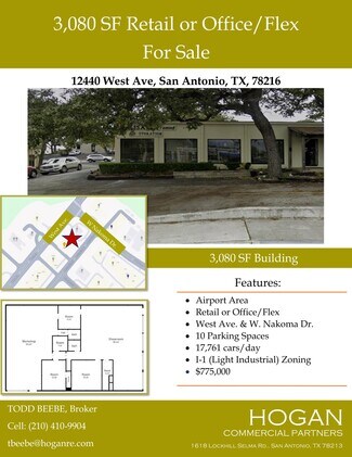 Plus de détails pour 12440 West Ave, San Antonio, TX - Local commercial à vendre