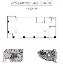 2033 Gateway Pl, San Jose, CA à louer Plan d’étage– Image 1 sur 1