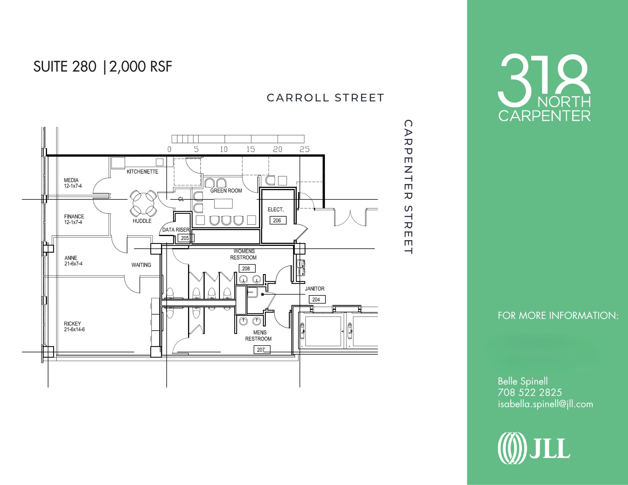 318 N Carpenter St, Chicago, IL à louer Plan d’étage– Image 1 sur 1