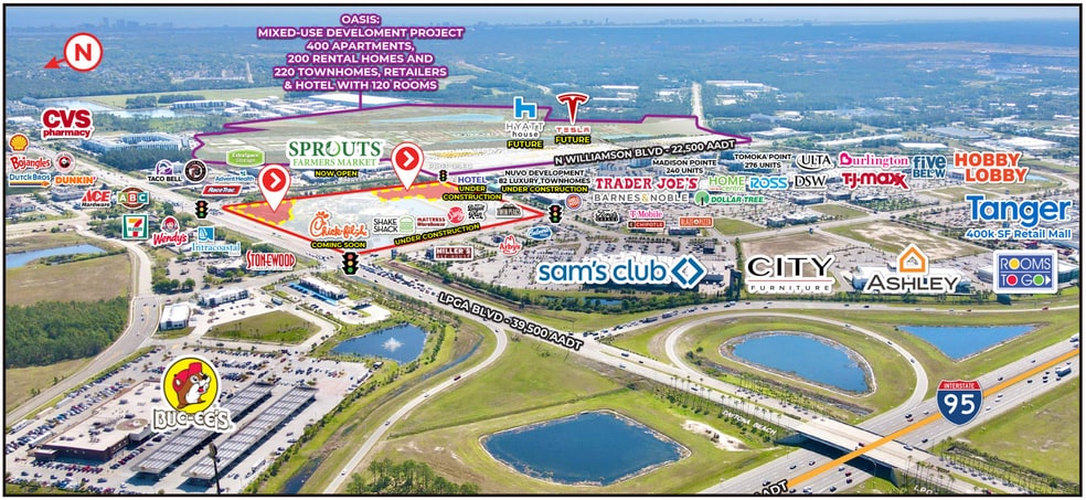 1501 Outlet Blvd, Daytona Beach, FL à louer - Aérien – Image 2 sur 3