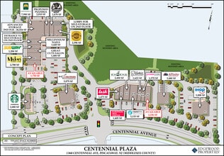 1370-1396 Centennial Ave, Piscataway, NJ à louer Plan de site– Image 1 sur 1