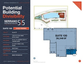 515 N Gibson Rd, Henderson, NV à louer Plan d’étage– Image 1 sur 1