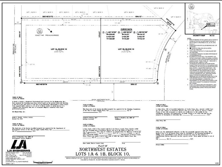 14602 Northwest Blvd, Corpus Christi, TX à vendre - Plan cadastral – Image 2 sur 2