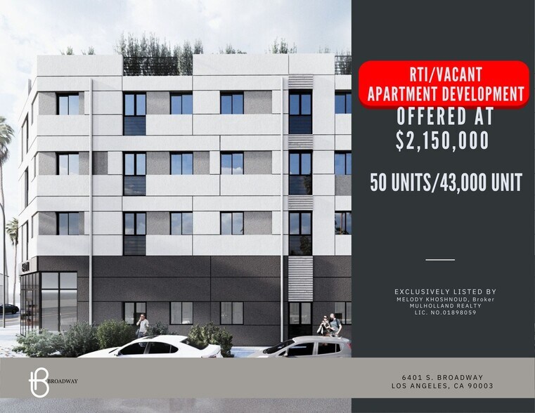 6401 Broadway, Los Angeles, CA à vendre - Photo de l’immeuble – Image 1 sur 8