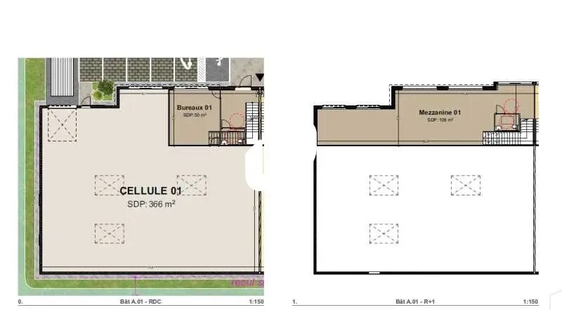 Bureau dans Colombier-Saugnieu à louer - Plan d’étage – Image 2 sur 5