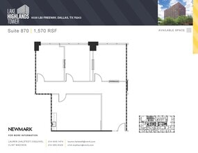 9330 Lyndon B Johnson Fwy, Dallas, TX à vendre Plan d’étage– Image 1 sur 1