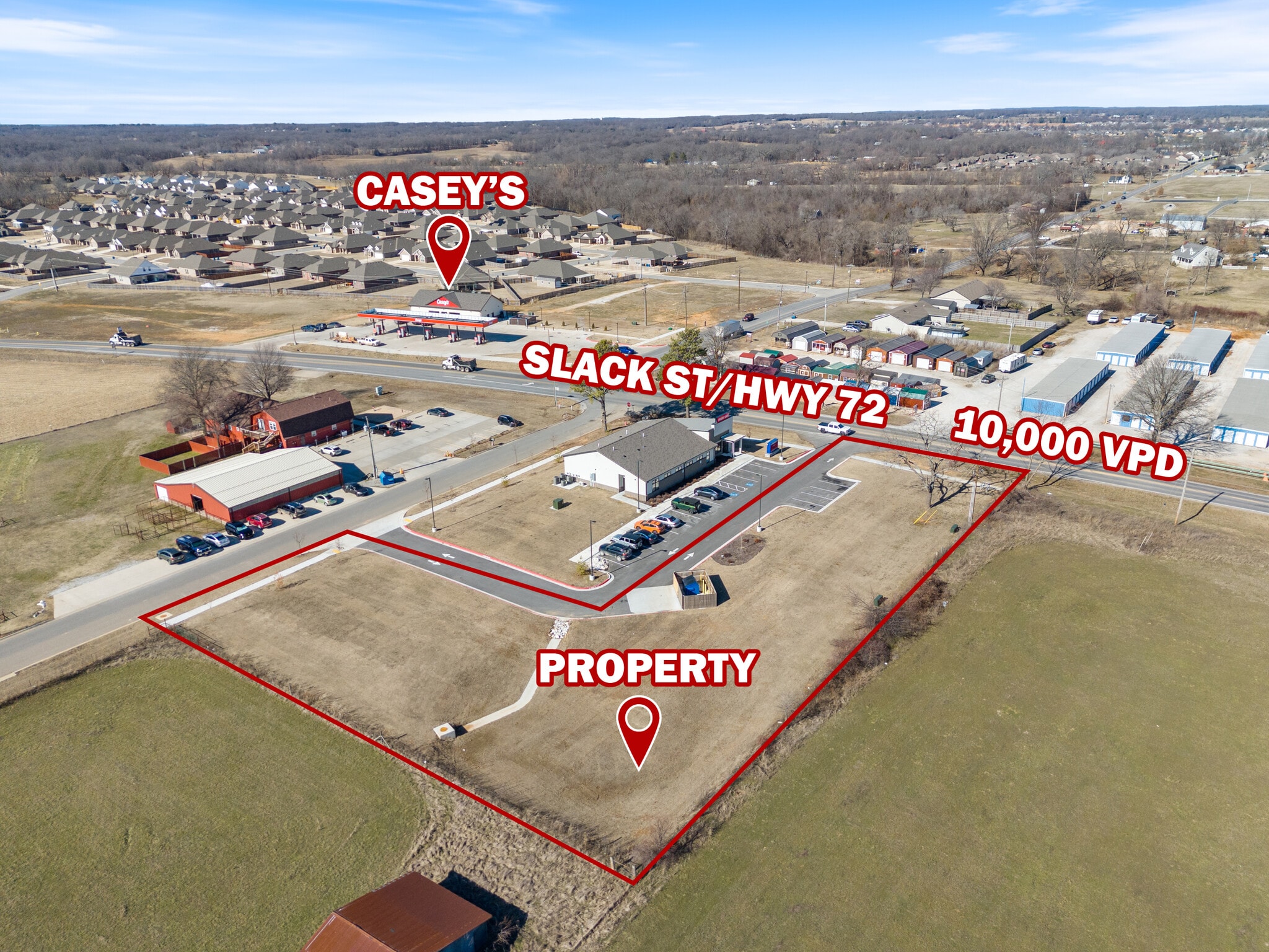 2103 Slack St, Pea Ridge, AR à vendre Aérien– Image 1 sur 12