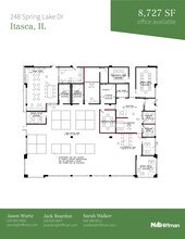 1091-1099 W Hawthorn Dr, Itasca, IL à louer Plan d’étage– Image 1 sur 2