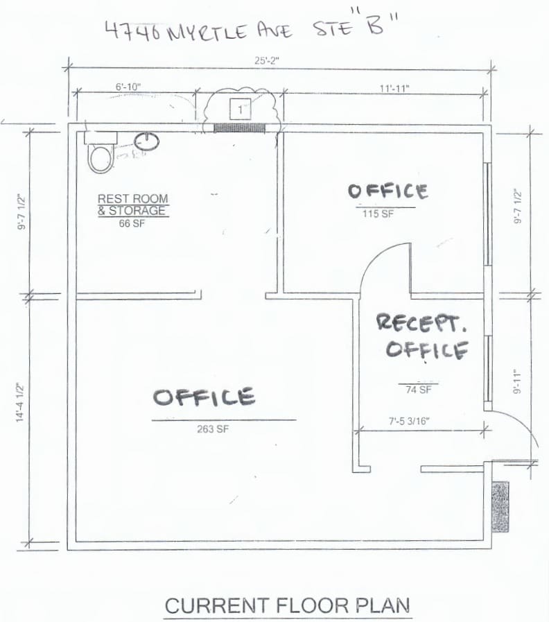 4740 Myrtle Ave, Sacramento, CA à louer Plan d’étage– Image 1 sur 1