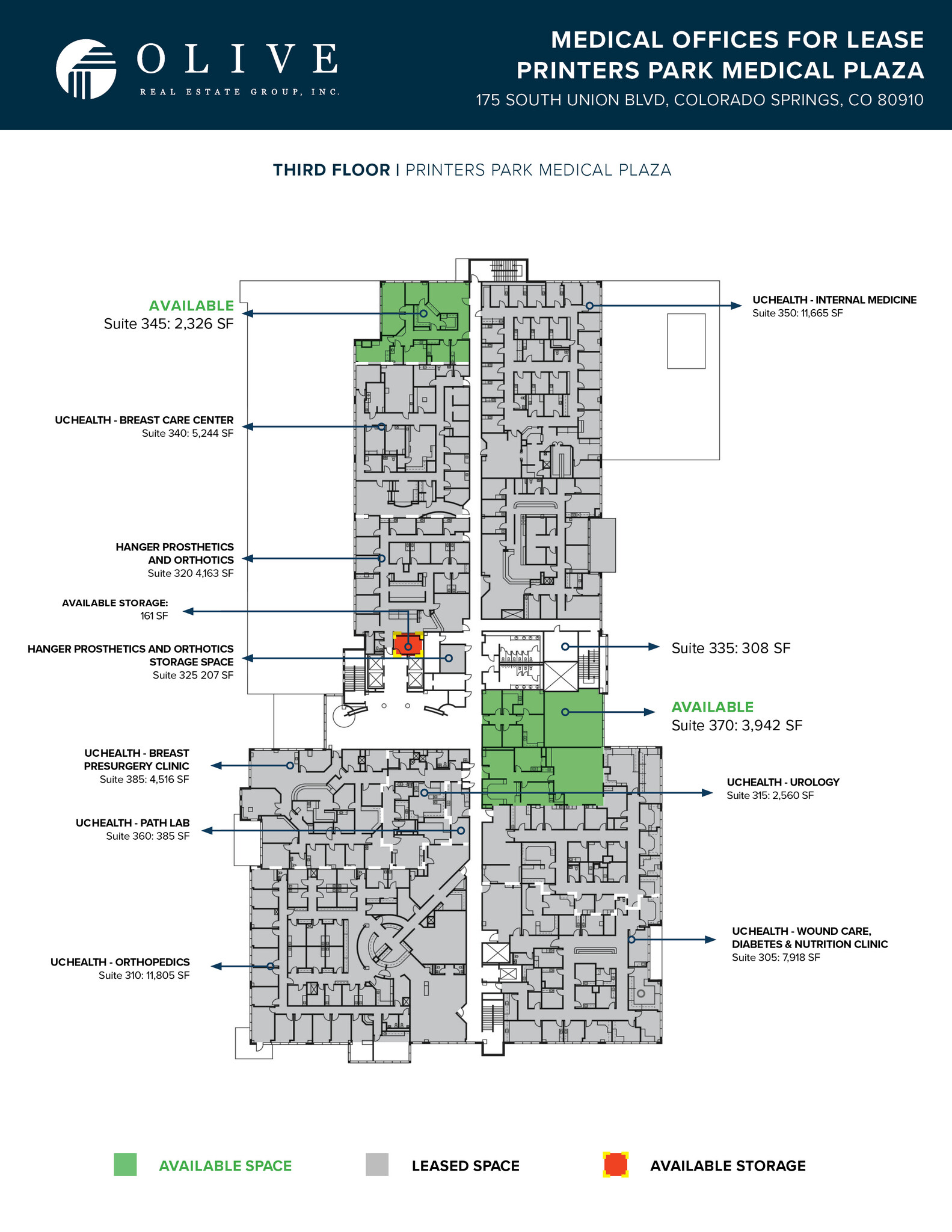 175 S Union Blvd, Colorado Springs, CO à louer Plan d’étage– Image 1 sur 1