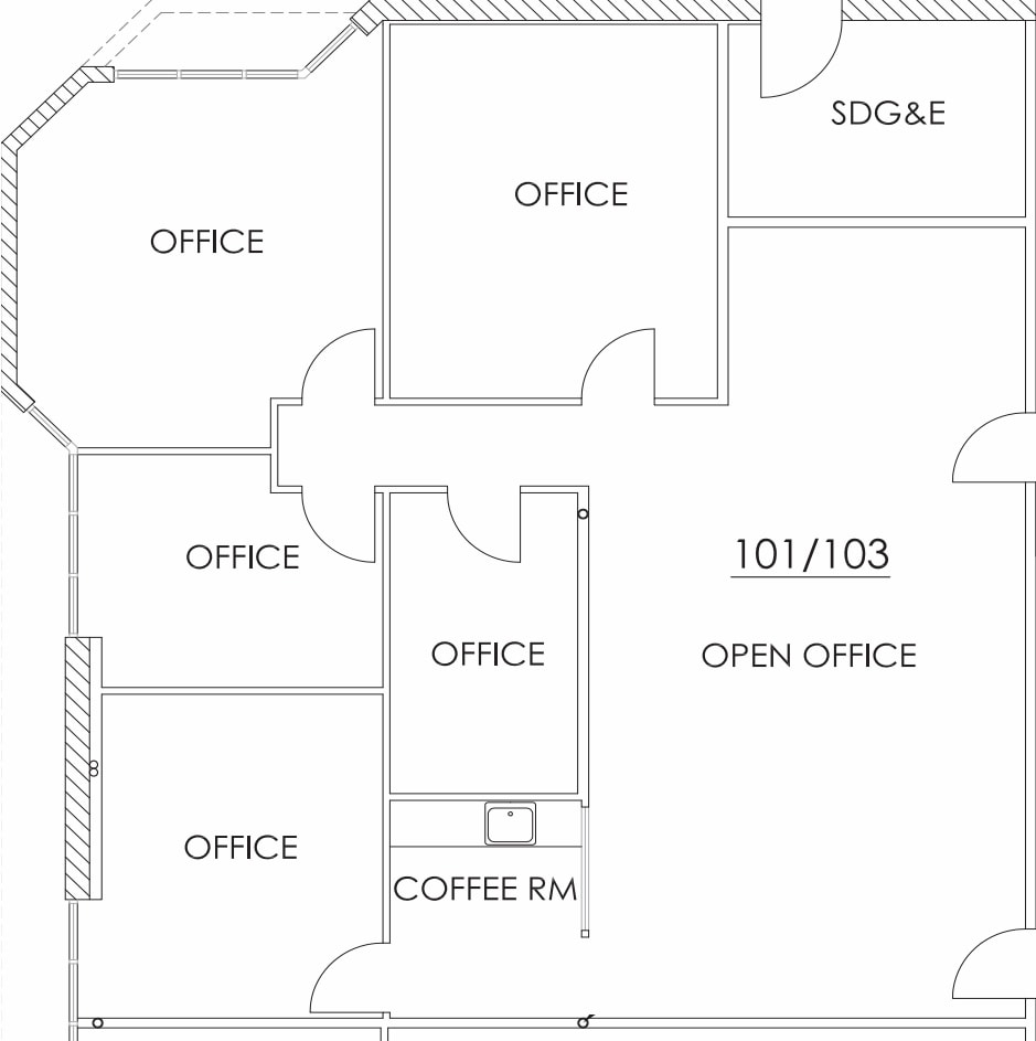 9939 Hibert St, San Diego, CA à louer Plan d’étage– Image 1 sur 1