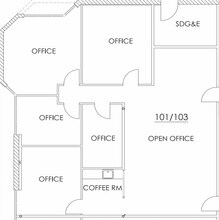 9939 Hibert St, San Diego, CA à louer Plan d’étage– Image 1 sur 1
