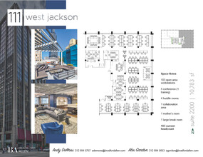 111 W Jackson Blvd, Chicago, IL à louer Plan d’étage– Image 1 sur 5