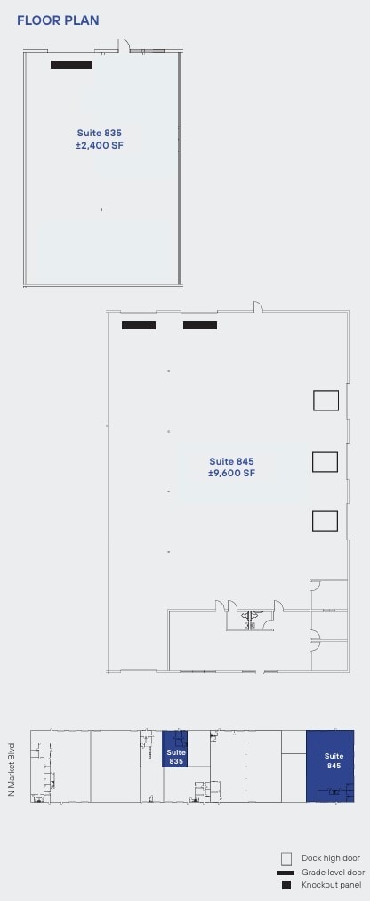 917-945 N Market Blvd, Sacramento, CA à louer Plan d’étage– Image 1 sur 1