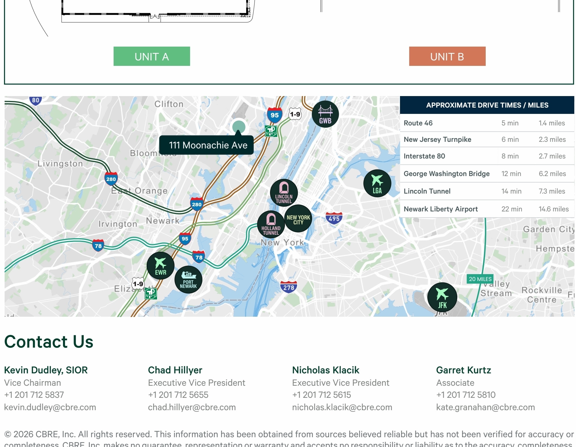 111 Moonachie Ave, Moonachie, NJ à louer Carte– Image 1 sur 2