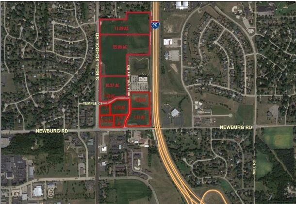 SWC of Guilford and Shiloh Rd, Rockford, IL à vendre - Aérien – Image 2 sur 2