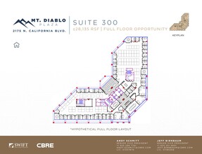 2175 N California Blvd, Walnut Creek, CA à louer Plan d’étage– Image 1 sur 1