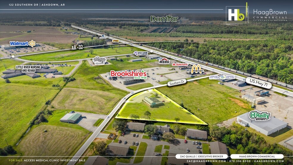 122 Southern Dr, Ashdown, AR à vendre - Aérien – Image 2 sur 4