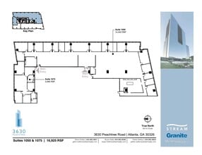 3630 Peachtree Rd NE, Atlanta, GA à louer Plan d’étage– Image 2 sur 3