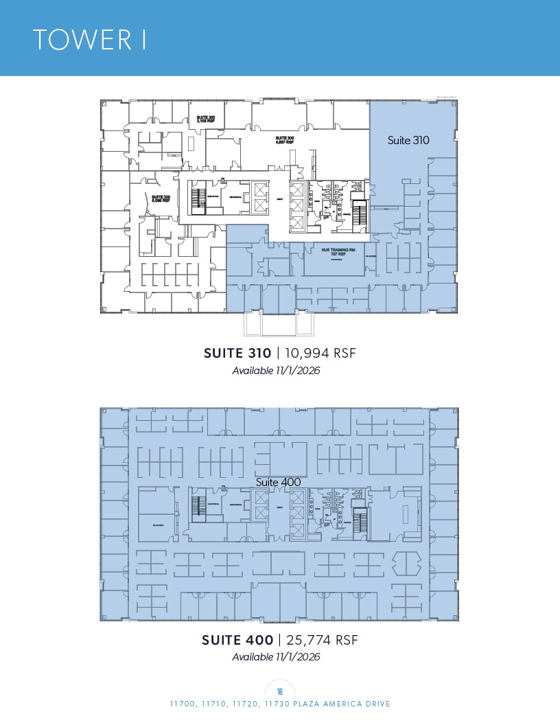 11700 Plaza America Dr, Reston, VA à louer Plan d’étage– Image 1 sur 1