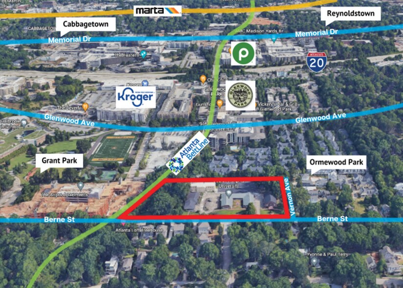 882 Berne St SE, Atlanta, GA à vendre - Aérien – Image 2 sur 5