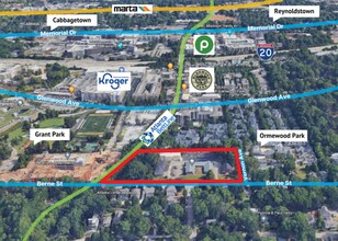 882 Berne St SE, Atlanta, GA - Vue aérienne vue de carte