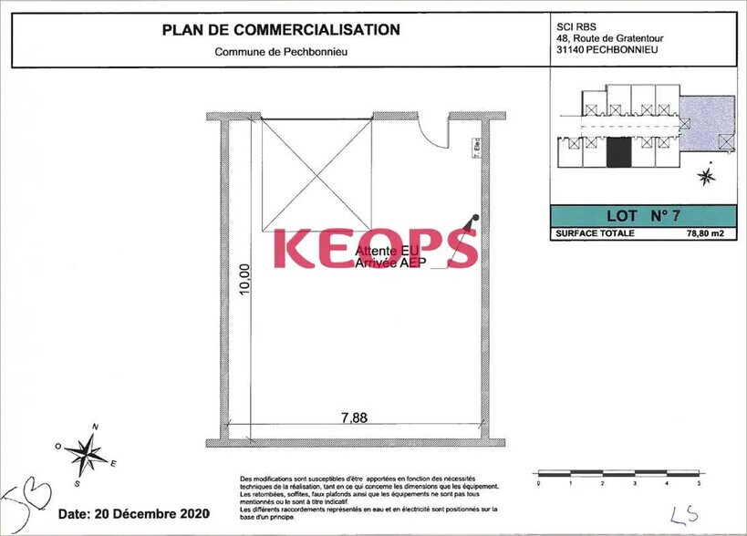 Local d'activités dans Pechbonnieu à vendre - Plan d’étage – Image 2 sur 5
