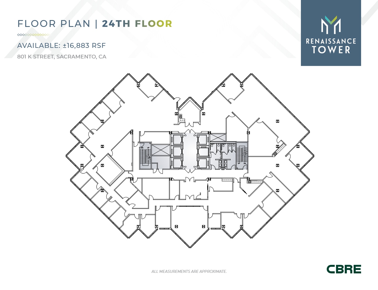 801 K St, Sacramento, CA à louer Plan d’étage– Image 1 sur 1
