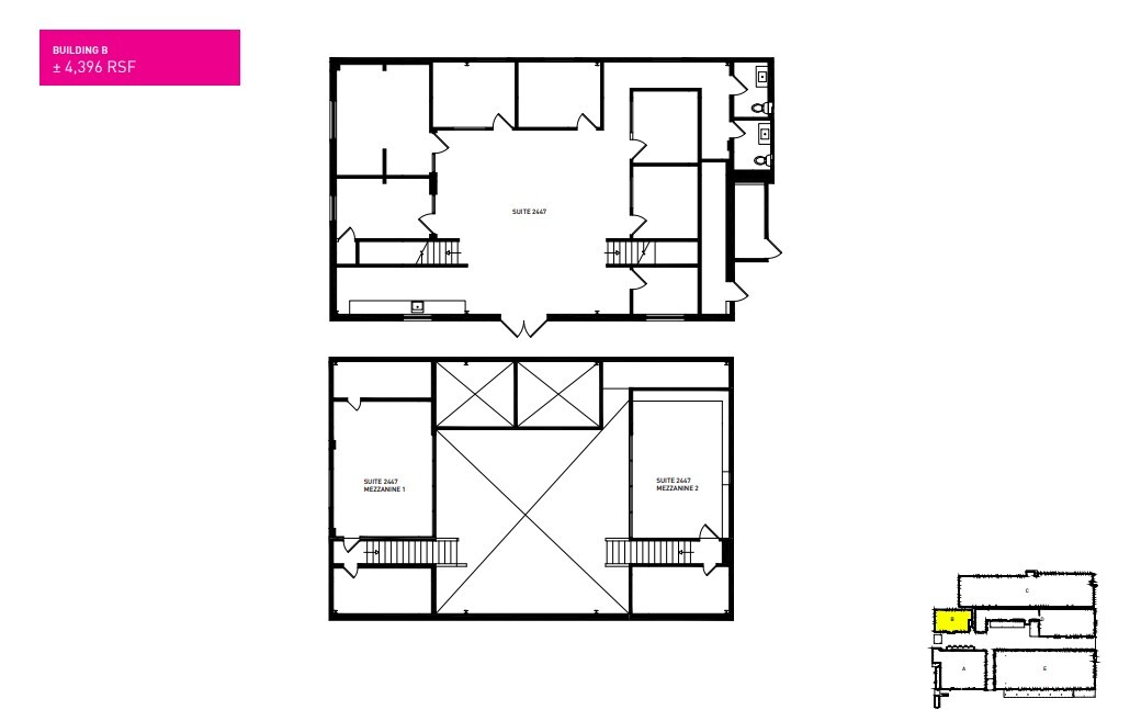 2435-2449 N Naomi St, Burbank, CA à louer Plan d’étage– Image 1 sur 1