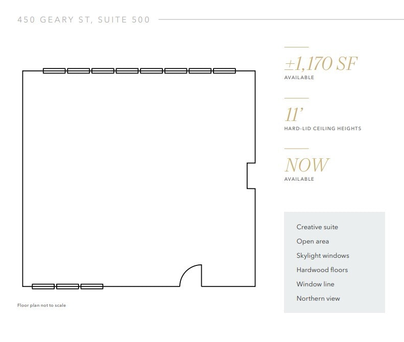 456-466 Geary St, San Francisco, CA à louer Plan d’étage– Image 1 sur 1