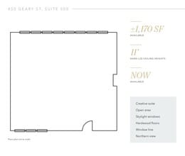 456-466 Geary St, San Francisco, CA à louer Plan d’étage– Image 1 sur 1