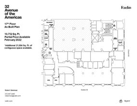32 Avenue of the Americas, New York, NY à louer Plan d’étage– Image 2 sur 2