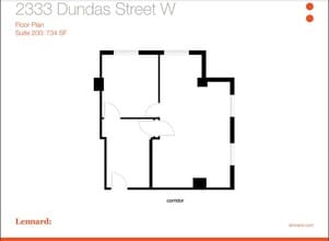 2329-2333 Dundas St W, Toronto, ON à louer Plan d’étage– Image 1 sur 1