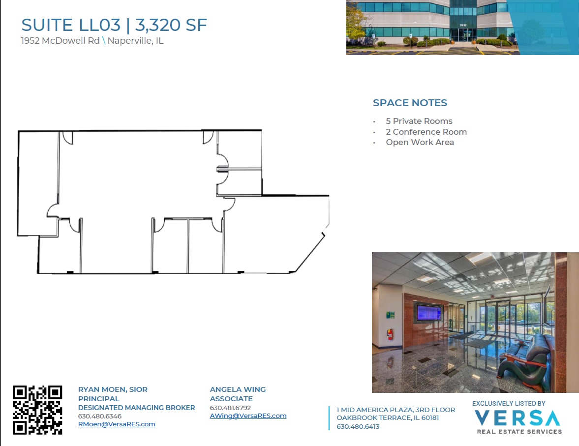 1952 Mcdowell Rd, Naperville, IL à louer Plan d’étage– Image 1 sur 4