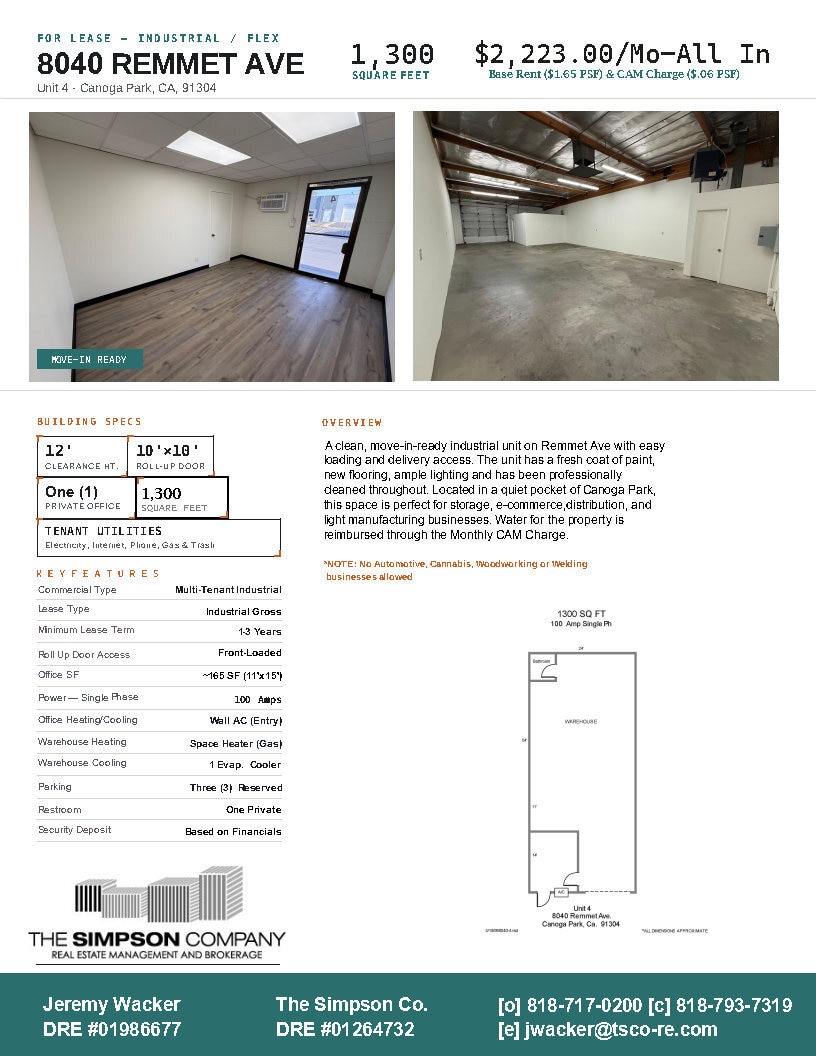 8100-8110 Remmet Ave, Canoga Park, CA à louer Photo intérieure– Image 1 sur 4