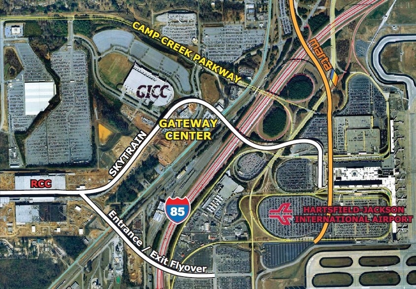 2077 Convention Center Concourse, College Park, GA à louer - Aérien – Image 2 sur 7
