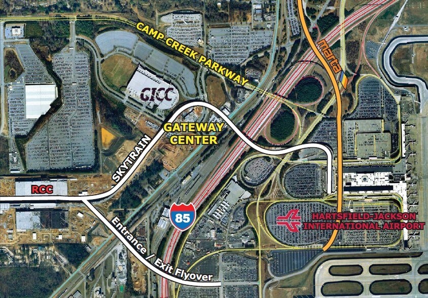 2077 Convention Center Concourse, College Park, GA à louer - Aérien – Image 2 sur 8