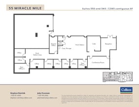 55-67 Miracle Mile, Coral Gables, FL à louer Plan d’étage– Image 1 sur 1
