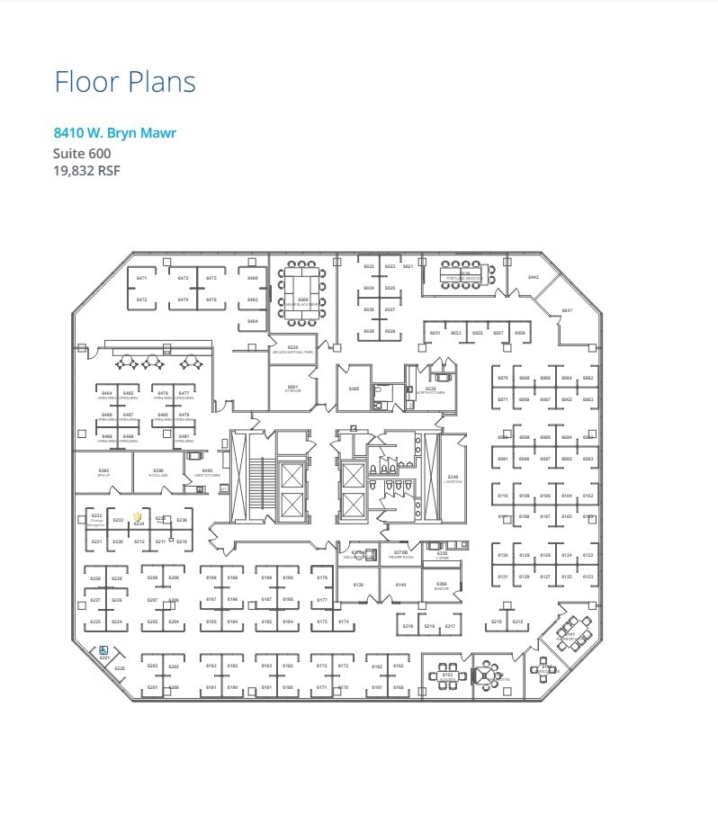 8410 W Bryn Mawr Ave, Chicago, IL à louer Plan d’étage– Image 1 sur 1