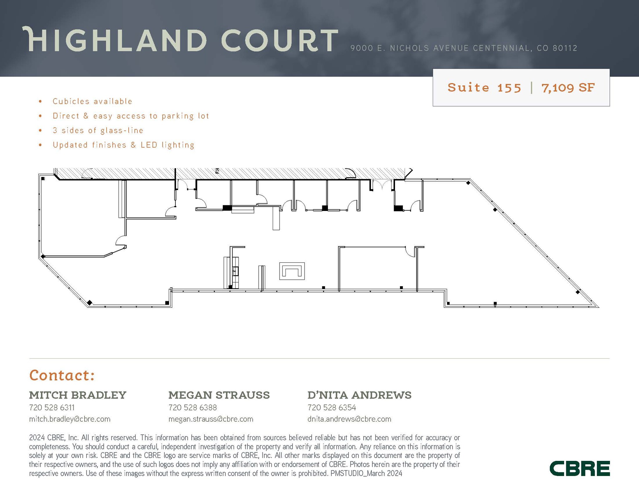 9000 E Nichols Ave, Centennial, CO à louer Plan d’étage– Image 1 sur 4