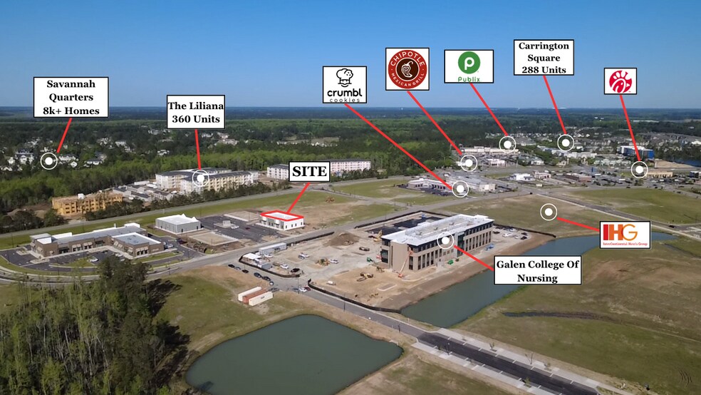 Pooler Parkway and Mosaic Circle, Pooler, GA à louer - Aérien – Image 3 sur 11