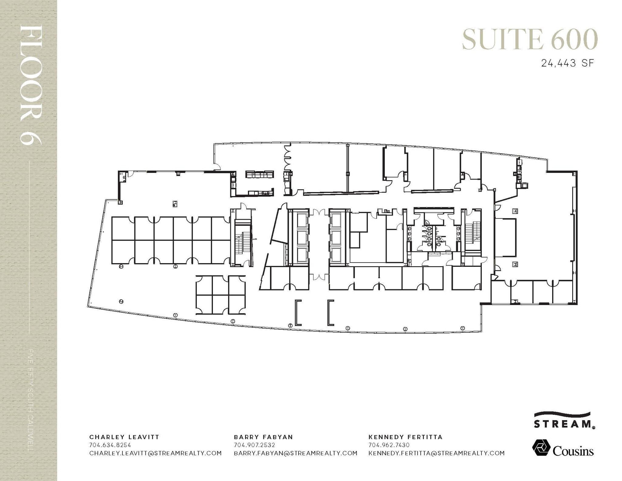 550 S Caldwell St, Charlotte, NC à louer Plan d’étage– Image 1 sur 1