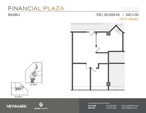 7730 E Belleview Ave, Greenwood Village, CO à louer Plan d’étage– Image 1 sur 2